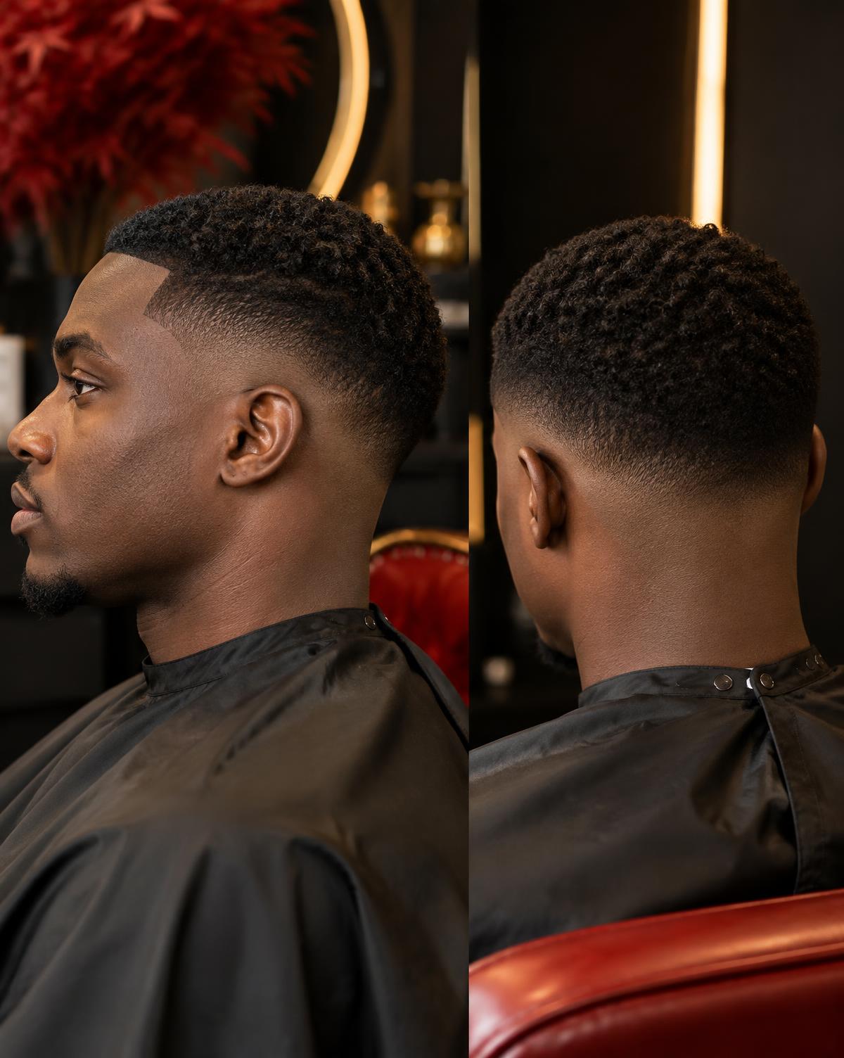 Editorial example of a precise low fade haircut
